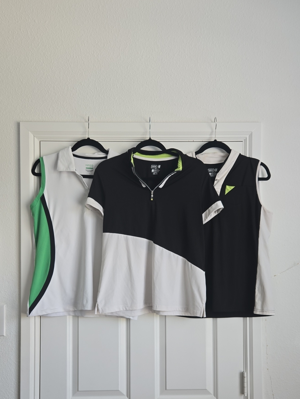 Three Izod Golf Shirts